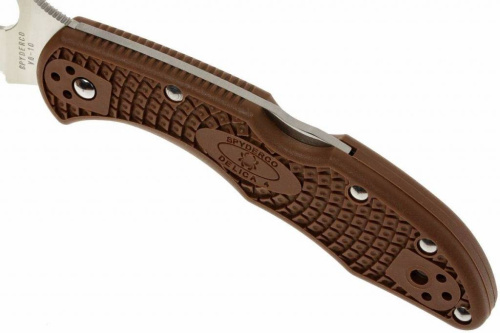 Складной нож Spyderco Delica 4 Flat Ground - 11FPBN фото 18